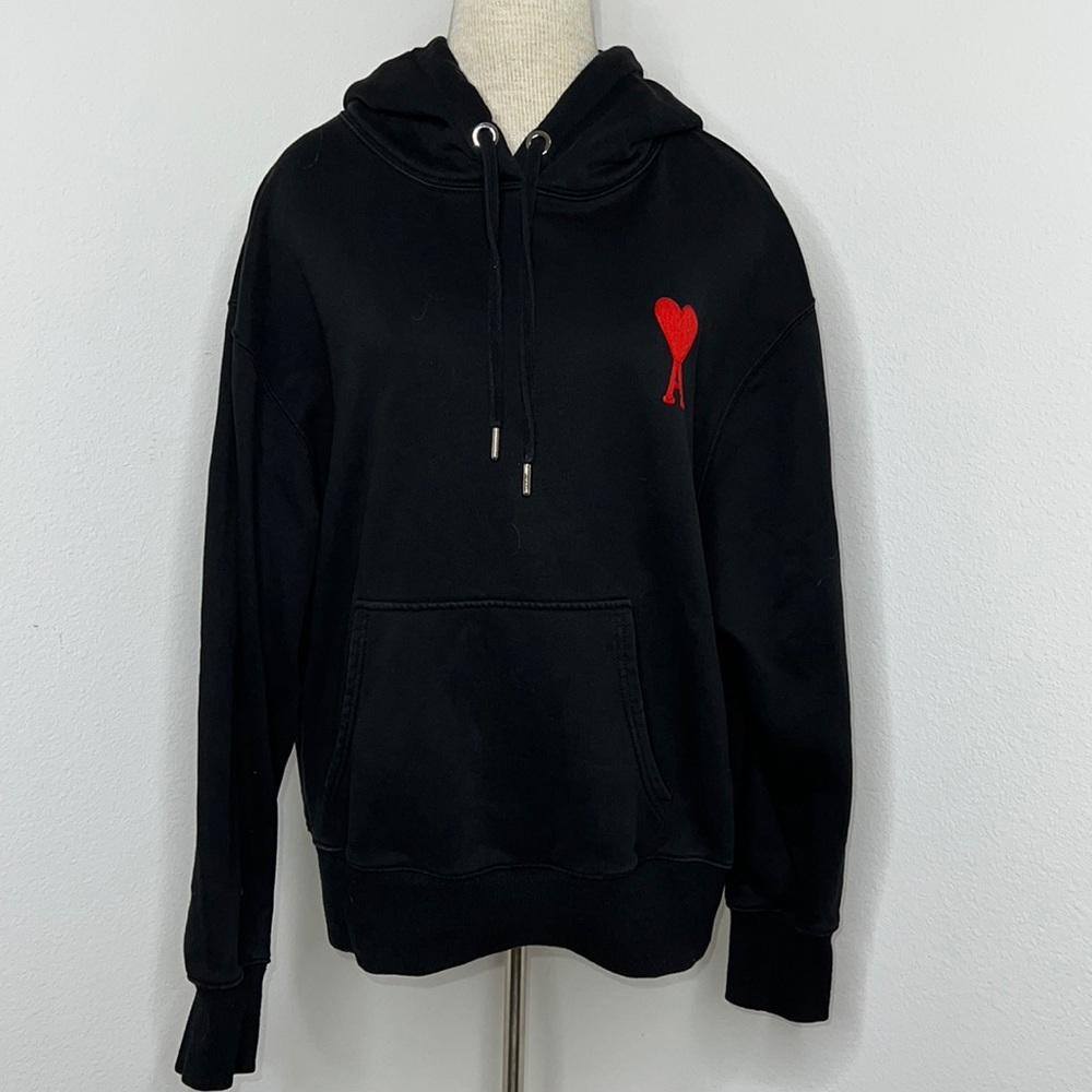 🔹 AMI Paris Ami De Coeur French Terry Hoodie